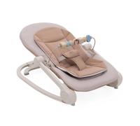 Chicco Transat Magia 2-en-1 : Transat Nouveau-né et Première Chaise jusqu’à 18 kg, Barre de Jeux avec Éléments en Bois, Mini Réducteur Inclus, Mode Balancelle ou Fixe et Dossier Réglable