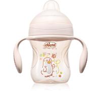 Chicco Transition Cup 4m+ tasse d’apprentissage avec supports Pink 200 ml