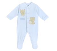 Chicco, Tutina con apertura frontale, Bébé garçon, Bleu clair (3), 9M, Conçu en Italie