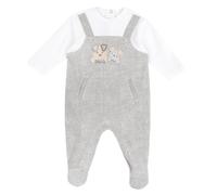 Chicco, Tutine con apertura entrogamba, Mixte bébé, gris, 6M, Conçu en Italie
