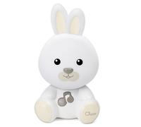Chicco Veilleuse lapin, lampe lapin portable avec musique classique et sons apaisants, deux modes évolutifs, veilleuse portable et lampe-guide, 0 mois et plus, beige