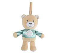 Chicco Veilleuse Ourson en peluche jouet pour la poussette ou le berceau en tissu doux avec lumière douce et musique classique sangle pratique lavable à machine jouet en peluche pour nouveau né 0 mois