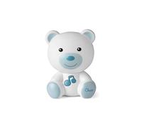 Chicco Veilleuse Ourson – Lampe portable en forme d'ours, musique classique, 2 modes – Bleu