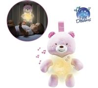 Chicco Veilleuse peluche Petit Ourson First Dreams, mélodies relaxantes, Rose, 0 mois et plus