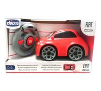 Chicco Fiat 500 RC Voiture de Sport Télécommandée Chicco , Radiocommandée avec Volant Intuitif, Véhicule à moteur RC avec Sons et Klaxon - Jouets pour Enfants de 2+ Ans - Rouge