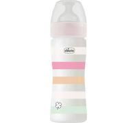 Chicco Well Being Biberão Fluxo Médio Rosa Branco 250ml