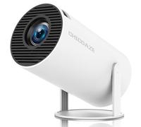 Chicdaze Mini projecteur, projecteur portable HY300 Pro, prend en charge 4K 1080p avec WiFi double bande 5G sans fil 5.4 Bluetooth, correction automatique du trapèze, écran 35"-130"