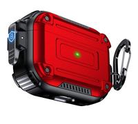 Chicfun Amour Lock Coque Protection pour AirPods Pro 2eme Génération avec Sécurité Verrou [360° Protection Robuste Intensive] Protege Boitier AirPods Pro 2/1 EME Generation Coque Rouge