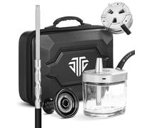 chicha en verre tsar gofast argentée et système chauffe charbon booster v2