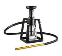 chicha en verre tsar proton noir et or