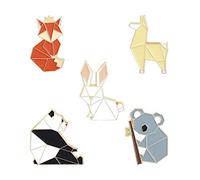 Chichengnian - Broche en émail - Renard, Panda, Koala, Alpaga, Lapin - Sac, Bijoux - Enfant et Ami - Acier allié