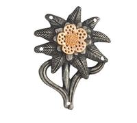chichengnian Pin en forme d'edelweiss pour homme et femme - Vintage - Cadeau pour les amateurs de militaires, Métal Blanc Unisexe