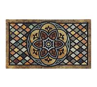CHICHIC Welcome Door Mat 18 x 30 inch Front Doormat Outdoors for Home Entrance Outdoors Mat for Outside Entry Way Doormat Entry Rugs, Heavy Duty Non Slip Rubber Back Low Profile, Petal