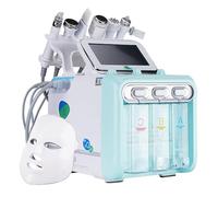 chichigo 7-in-1 Oxygen Bubble Facial Machine Soins du Visage ÉquipementProfessionnel Peau Rajeunissement Petit Bulle Dispositif pour Le Nettoyage en Profondeur, Blue