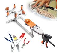 chichigo Machine à Enfiler Les Cadres De Raquette - Outil De Cordage + Auxiliaire De Cordage De Raquette, Tendeur De Fil En Alliage D'Aluminium, SystèMe De Montage à 6 Points