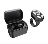 CHICHIYANG BT5.3 Tourneur de page sans fil avec anneau de défilement 10 m maximum du bout des doigts vidéo musique photographie télécommande 120h pour téléphone tablette