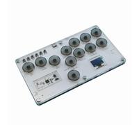 CHICHIYANG Clavier de jeu, Arcade Stick 12 touches Turbo Game Manette sans levier pour PC/PS3/PS4/Switch