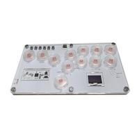 CHICHIYANG Clavier de jeu, Arcade Stick 12 touches Turbo Game Manette sans levier pour PC/PS3/PS4/Switch