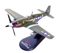 CHICHIYANG Échelle 1/72 USAAF P-51B Mustang Fighter Model Alloy Memorial Aviation Objets de collection pour les amateurs d'avions