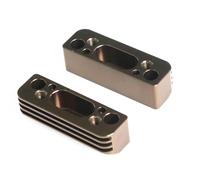 CHICHIYANG Lot de 2 supports de moteur améliorés en alliage d'aluminium pour Kyosho 1/8 MP9 MP10 IF430