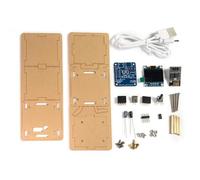 CHICHIYANG Mini horloge électronique DC 5 V à monter soi-même, affichage de la date, de la température et de l'humidité, prise en charge des prévisions météo sur 3 jours et de l'emplacement de la