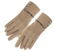CHICIRIS 1 Paire de d'hiver, des Thermiques, Toucher L'écran, Les Mitaines à Doigts à Pleine Doigt Temps Froid pour Conduire Le Cycle de Course (Kaki)