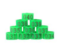 CHICIRIS 100 Pièces 16 Mm 001-100 Bandes de Pattes de Volaille en Plastique Numérotées pour Poulets, Canards, Oies, Anneaux de Pattes Durables et Réutilisables pour la Gestion des Opérations de