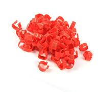 CHICIRIS 100 Pièces 16 Mm 001-100 Bandes de Pattes de Volaille en Plastique Numérotées pour Poulets, Canards, Oies, Anneaux de Pattes Durables et Réutilisables pour la Gestion des Opérations de