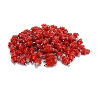 CHICIRIS 100 Pièces Abreuvoir à Tétine en Acier Inoxydable pour Abreuvoir de Poulet, Distributeur d'eau Automatique pour Approvisionnement en Eau Propre, adapté au Poulailler en Plastique + Couleur