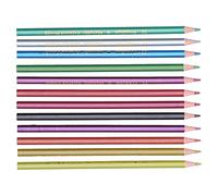 CHICIRIS 12pcs Crayons Métalliques Brillants pour les Croquis et la Peinture, Idéal pour les Livres à Colorier Artistiques, Coloriages Professionnels (Mine de couleur métal)