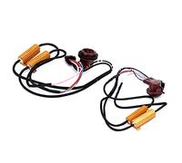CHICIRIS 2 Pièces 3157A Décodeur LED Métal ABS Décodeur sans Erreur 12V 50W 6 Ohm Résistance Anti-scintillement Plug and Play pour Phare de Voiture Antibrouillard DRL CAN Bus