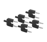 CHICIRIS 2 -wegs -bananen Plug Platier Mesurent la Tête de Tête conductivité pour Les Appareils électroniques et Les Machines de Soudage (Black)