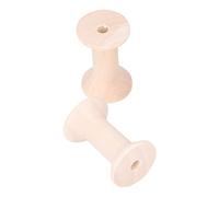 CHICIRIS 20pcs Bobines en Bois Randonnées en Fil Durable pour la Production de Bricolage D'accessoires de Couture