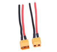 CHICIRIS 2Pcs Set XT60 Female Male Connector AdapterXT60 CableXT60 Cable 14AWG Silicone Wire RC Accessory Suitable CableBattery Xt60 Connecteur Femelle
