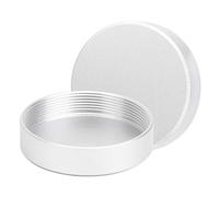 CHICIRIS 2PCS Silver Couvercle Arrière Couvre Arrière de Haute qualité Matériau en Alliage en Aluminium pour Lentilles de Caméra M42 pour L'objectif M42-Mount