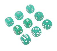 CHICIRIS 30pcs 16 Mm 6 Siades en Jeu de Dés, Divertissement Polyvalent, Ensemble de Jeux Polyvalents, pour Les Jeux de société, Les de Mathématiques et Les Activités éducatives, 30 Pièces 16 Mm en