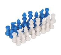 CHICIRIS 32pcs Pièces d'échecs Standard Divertissement éducatif, en Plastique International Échecs Ensemble Durable et Fiable et élégant pour Le Remplacement des, de Bonnes Proportions Portables