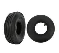 CHICIRIS 4.10-3.50-4 Pneu à Tube Intérieur Ensemble de Pneu Pneumatique en Caoutchouc et de Tube avec une Installation Facile pour le Chariot de Tricycle électrique Trolley Lawn