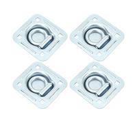 CHICIRIS 4 Pièces Anneaux D'Arrimage Encastrés en Acier Galvanisé, Fixation