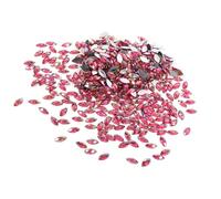 CHICIRIS 500pcs 7 * 15 Mm Crystal Acrylique Horse Eye Flat Back Perles, Accessoire de Vêtements pour le Téléphone, 5 Variétés de Couleurs, Idéal pour les Concepteurs Professionnels et les Amateurs