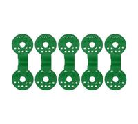 CHICIRIS 50pcs Clips de Tissu D'Ombrage, Clips de Filet D'Ombrage en Plastique PE Traité aux avec Dents de Serrage pour Filet à Oiseaux Jardinage Tissu Clôture à Maillons de (Green)