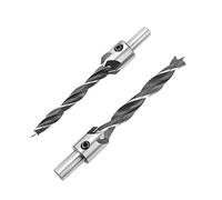 CHICIRIS 7 Pièces Forets à Fraiser, Foret en Acier au Carbone et Fraise en Acier 45# avec 5 Cannelures pour Matériau Souple en Plastique Bois, Comprend une clé Hexagonale