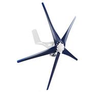 CHICIRIS 800W Calm 5 Sounds Small Generator Parts Turbines Kit pour Marine House Charge, Wind Turbines Generator for Mobile Homes, Blue Vane/Wing Coverage (12V)