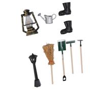 CHICIRIS Accessoires de Poupées, Outils de Ferme de Jardin de Poupées Adaptés à la Décoration Décoration Râteau Zen de Pelle Zen Accessoires