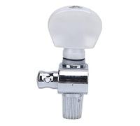 CHICIRIS Accordeur de Banjo BZ-01, Accordeur Cylindrique Polyvalent, Système D'engrenage 10:1 pour Toutes les Pièces de Banjos, ABS Blanc + Métal