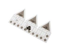 CHICIRIS Acrylic Double Strip Ruler Grids for Accurate Cutting, Non-Slip