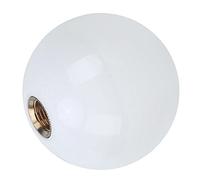 CHICIRIS Acrylique Round Balle Gear Shift Bouton Bouton Stick Lever Head Remplacement pour M12X1.25 & MT Cars avec 3 Adaptateurs M8X1.25 M10X1.5 M10X1. (White)