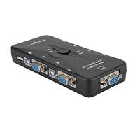 CHICIRIS Adaptateur de Boîtier de Commutation pour Moniteur VGA/SVGA avec Indicateur LED, Aucune Alimentation Nécessaire, Commutation D'ordinateur Facile pour Les Professionnels de L'informatique