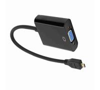 CHICIRIS Adaptateur de Convertisseur Vidéo Micro vers VGA pour une qualité D'image HD 4B 1080P, Puce de Conversion Puissante (#1)