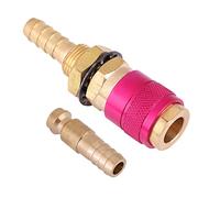 CHICIRIS Adaptateur de Gaz Refroidi à L'eau en Laiton, Ensemble de Connecteurs Rapides pour Torche de Soudage MIG TIG, Résistant à L'usure, Connexion Rapide, Idéal pour les Professionnels du Soudage